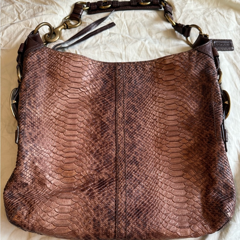 Coach Bleecker Limited Edition python embossed le… - image 1